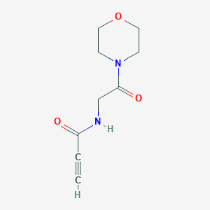 molecular formula C9H12N2O3 B2840569 N-[2-(morpholin-4-yl)-2-oxoethyl]prop-2-ynamide CAS No. 1996192-76-7