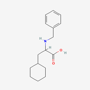 molecular formula C16H23NO2 B2840598 2-(Benzylamino)-3-cyclohexyl-propanoic acid CAS No. 1500431-39-9