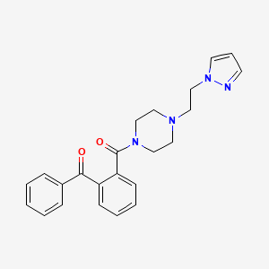 (4-(2-(1H-pyrazol-1-yl)ethyl)piperazin-1-yl)(2-benzoylphenyl)methanone