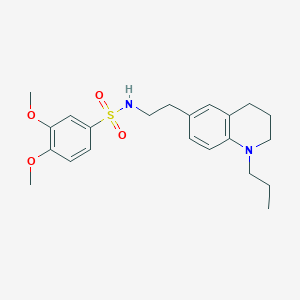 3,4-dimethoxy-N-(2-(1-propyl-1,2,3,4-tetrahydroquinolin-6-yl)ethyl)benzenesulfonamide