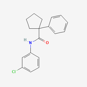 N-(3-chlorophenyl)-1-phenylcyclopentane-1-carboxamide
