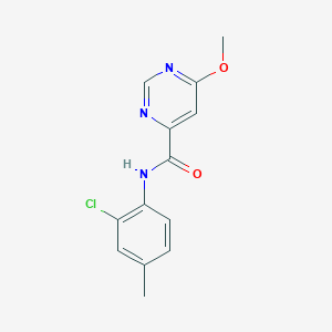 molecular formula C13H12ClN3O2 B2840662 N-(2-chloro-4-methylphenyl)-6-methoxypyrimidine-4-carboxamide CAS No. 2034248-72-9
