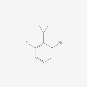 molecular formula C9H8BrF B2840676 1-溴-2-环丙基-3-氟苯 CAS No. 1415096-07-9