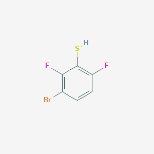 molecular formula C6H3BrF2S B2840677 3-Bromo-2,6-difluorobenzenethiol CAS No. 1349708-96-8