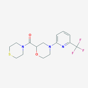 2-(Thiomorpholine-4-carbonyl)-4-[6-(trifluoromethyl)pyridin-2-yl]morpholine