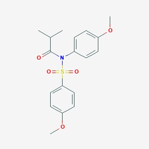 molecular formula C18H21NO5S B284069 N-isobutyryl-4-methoxy-N-(4-methoxyphenyl)benzenesulfonamide 