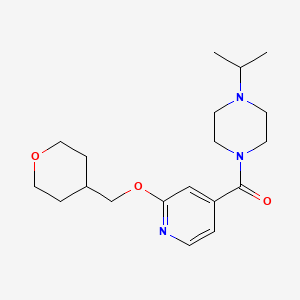 (4-isopropylpiperazin-1-yl)(2-((tetrahydro-2H-pyran-4-yl)methoxy)pyridin-4-yl)methanone