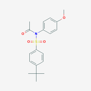 molecular formula C19H23NO4S B284071 N-acetyl-4-tert-butyl-N-(4-methoxyphenyl)benzenesulfonamide 
