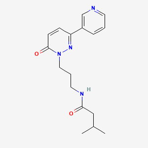 3-methyl-N-(3-(6-oxo-3-(pyridin-3-yl)pyridazin-1(6H)-yl)propyl)butanamide