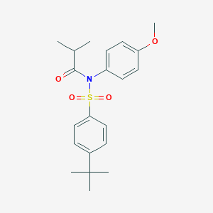 molecular formula C21H27NO4S B284072 4-tert-butyl-N-isobutyryl-N-(4-methoxyphenyl)benzenesulfonamide 