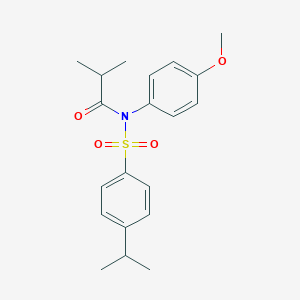 molecular formula C20H25NO4S B284073 N-isobutyryl-4-isopropyl-N-(4-methoxyphenyl)benzenesulfonamide 