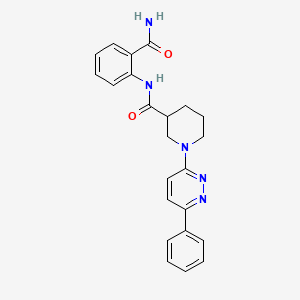 N-(2-carbamoylphenyl)-1-(6-phenylpyridazin-3-yl)piperidine-3-carboxamide