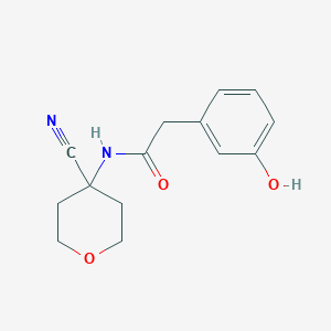 N-(4-Cyanooxan-4-yl)-2-(3-hydroxyphenyl)acetamide