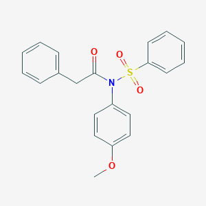 molecular formula C21H19NO4S B284075 N-(4-methoxyphenyl)-N-(phenylacetyl)benzenesulfonamide 