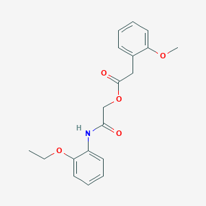 molecular formula C19H21NO5 B2840757 [2-(2-Ethoxyanilino)-2-oxoethyl] 2-(2-methoxyphenyl)acetate CAS No. 1794750-95-0