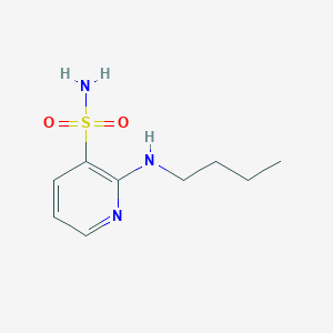 molecular formula C9H15N3O2S B2840759 2-(Butylamino)pyridine-3-sulfonamide CAS No. 1291849-70-1