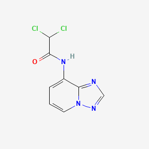 molecular formula C8H6Cl2N4O B2840763 2,2-dichloro-N-[1,2,4]triazolo[1,5-a]pyridin-8-ylacetamide CAS No. 400081-75-6