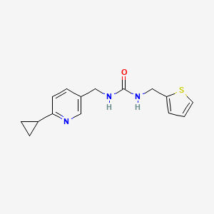 molecular formula C15H17N3OS B2840765 1-[(6-环丙基吡啶-3-基)甲基]-3-[(噻吩-2-基)甲基]脲 CAS No. 2097930-29-3