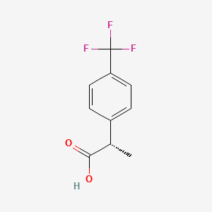 molecular formula C10H9F3O2 B2840778 (2S)-2-(4-(Trifluoromethyl)phenyl)propanoic acid CAS No. 1600519-19-4