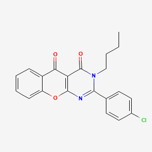 3-butyl-2-(4-chlorophenyl)-3H-chromeno[2,3-d]pyrimidine-4,5-dione