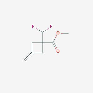 Methyl 1-(difluoromethyl)-3-methylidenecyclobutane-1-carboxylate