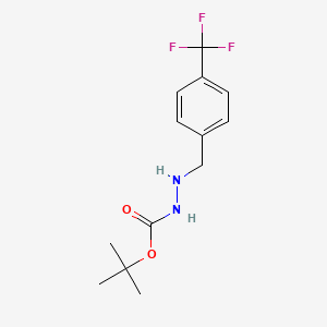 Tert-butyl 2-[4-(trifluoromethyl)benzyl]hydrazinecarboxylate