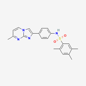 2,4,5-trimethyl-N-(4-(7-methylimidazo[1,2-a]pyrimidin-2-yl)phenyl)benzenesulfonamide