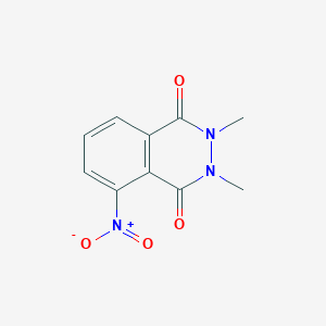 molecular formula C10H9N3O4 B2840832 2,3-Dimethyl-5-nitro-2,3-dihydrophthalazine-1,4-dione CAS No. 858243-19-3