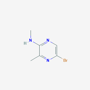 molecular formula C6H8BrN3 B2840851 5-bromo-N,3-dimethylpyrazin-2-amine CAS No. 2089258-74-0