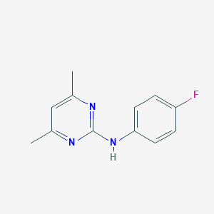 molecular formula C12H12FN3 B284086 N-(4-fluorophenyl)-4,6-dimethylpyrimidin-2-amine 