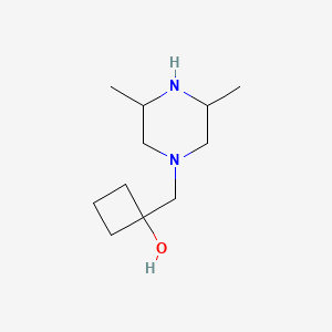 1-((3,5-Dimethylpiperazin-1-yl)methyl)cyclobutan-1-ol