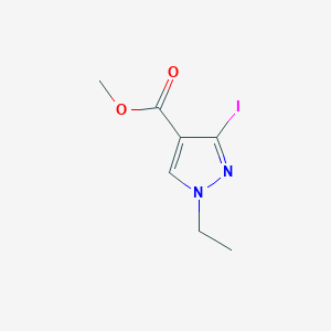 molecular formula C7H9IN2O2 B2840864 Methyl 1-ethyl-3-iodopyrazole-4-carboxylate CAS No. 1946817-23-7