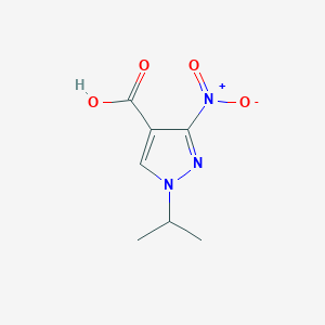 molecular formula C7H9N3O4 B2840869 3-nitro-1-(propan-2-yl)-1H-pyrazole-4-carboxylic acid CAS No. 1795414-76-4