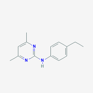 molecular formula C14H17N3 B284087 N-(4-ethylphenyl)-4,6-dimethylpyrimidin-2-amine 
