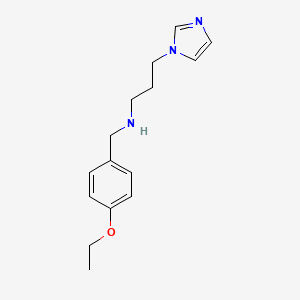 molecular formula C15H21N3O B2840884 [(4-ethoxyphenyl)methyl][3-(1H-imidazol-1-yl)propyl]amine CAS No. 851453-19-5