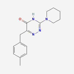 molecular formula C16H20N4O B2840885 6-(4-甲基苄基)-3-(哌啶-1-基)-1,2,4-三嗪-5(4H)-酮 CAS No. 905764-86-5