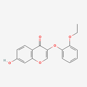 molecular formula C17H14O5 B2840887 3-(2-乙氧基苯氧基)-7-羟基香豆素-4-酮 CAS No. 637750-30-2