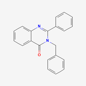 molecular formula C21H16N2O B2840891 3-benzyl-2-phenylquinazolin-4(3H)-one CAS No. 19857-37-5