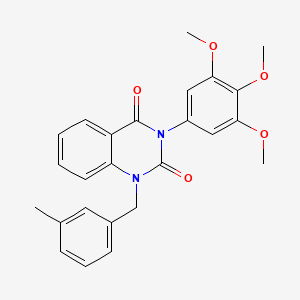 molecular formula C25H24N2O5 B2840897 1-(3-methylbenzyl)-3-(3,4,5-trimethoxyphenyl)quinazoline-2,4(1H,3H)-dione CAS No. 899922-11-3