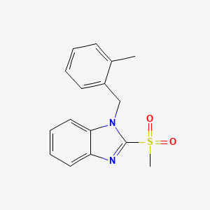 molecular formula C16H16N2O2S B2840898 1-(2-methylbenzyl)-2-(methylsulfonyl)-1H-benzo[d]imidazole CAS No. 886922-61-8