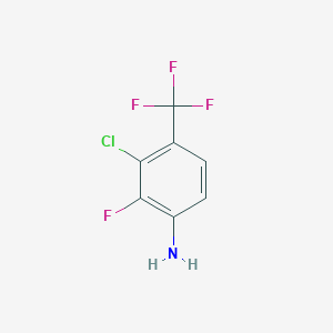 molecular formula C7H4ClF4N B2840899 3-Chloro-2-fluoro-4-(trifluoromethyl)aniline CAS No. 1807135-05-2