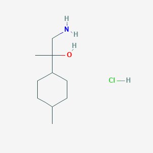 molecular formula C10H22ClNO B2840941 1-Amino-2-(4-methylcyclohexyl)propan-2-ol;hydrochloride CAS No. 2309446-17-9