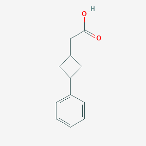molecular formula C12H14O2 B2840944 2-(3-苯基环丁基)乙酸 CAS No. 1699479-98-5