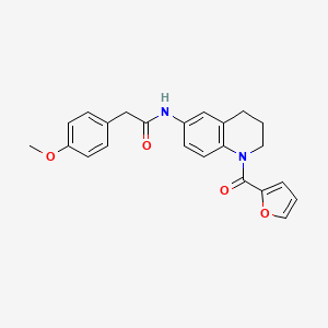 N-[1-(furan-2-carbonyl)-1,2,3,4-tetrahydroquinolin-6-yl]-2-(4-methoxyphenyl)acetamide