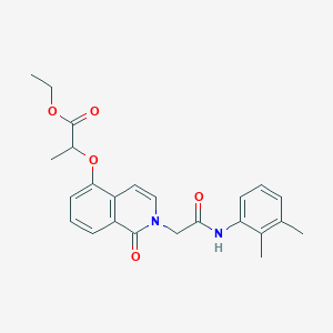 molecular formula C24H26N2O5 B2840950 Ethyl 2-[2-[2-(2,3-dimethylanilino)-2-oxoethyl]-1-oxoisoquinolin-5-yl]oxypropanoate CAS No. 868224-40-2