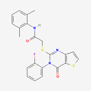 N-(2,6-dimethylphenyl)-2-{[3-(2-fluorophenyl)-4-oxo-3,4-dihydrothieno[3,2-d]pyrimidin-2-yl]sulfanyl}acetamide