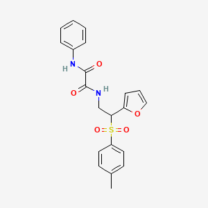 molecular formula C21H20N2O5S B2840955 N1-(2-(呋喃-2-基)-2-对甲苯基乙基)-N2-苯基草酰胺 CAS No. 896325-69-2