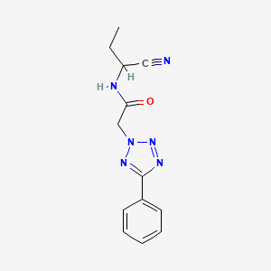 N-(1-cyanopropyl)-2-(5-phenyl-2H-1,2,3,4-tetrazol-2-yl)acetamide