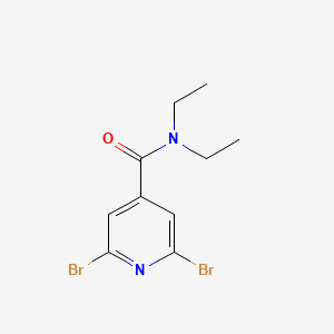 molecular formula C10H12Br2N2O B2840968 2,6-dibromo-N,N-diethylpyridine-4-carboxamide CAS No. 2094909-44-9