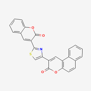 2-(2-(2-oxo-2H-chromen-3-yl)thiazol-4-yl)-3H-benzo[f]chromen-3-one